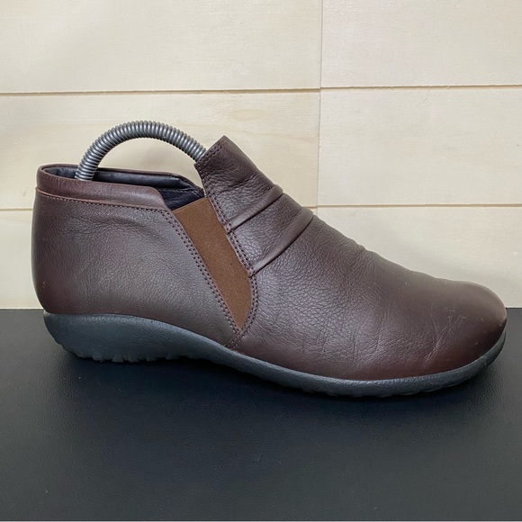 Naot Shoes - Naot Terehu Slip-On Boots Brown Leather Women's Size 8.5 Shoes EU39 Booties